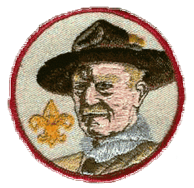 Lord Baden Powell Patch (Gold Fleur-De-Leis)