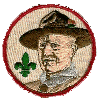 Lord Baden Powell Patch (Green Fleur-De-Leis)