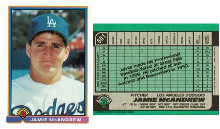 Los Angeles Dodgers - Jamie McAndrew - Rookie Card