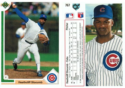 Chicago Cubs - Heathcliff Slocumb - Rookie Card