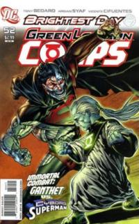 Green Lantern  #52 Ganthet vs Cyborg Superman