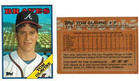 Atlanta Braves - Tom Glavine - Rookie Card