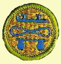 Merit Badge - Skating (1972 – 1993) (Blue)
