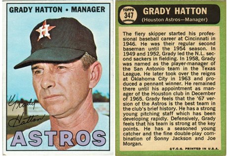 Houston Astros - Grady Hatton - Manager
