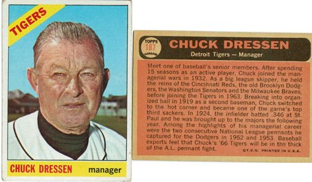 Detroit Tigers - Chuck Dressen - Manager