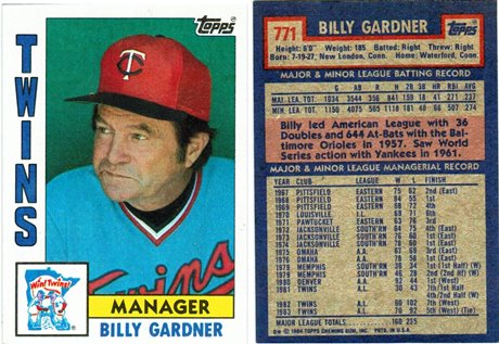 Minnesota Twins - Billy Gardner - Manager