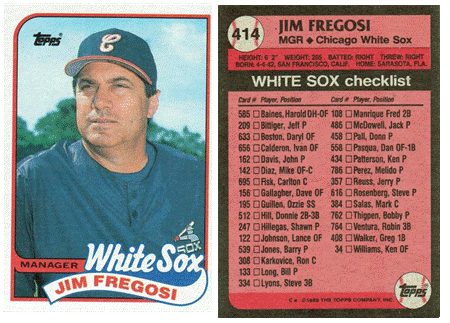 Chicago White Sox - Jim Fregosi - Manager - #2