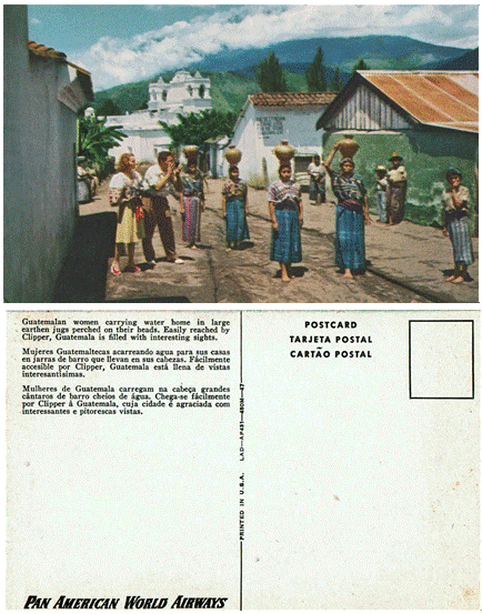 Postcard - Pan American World Airways - Clipper Guatemala
