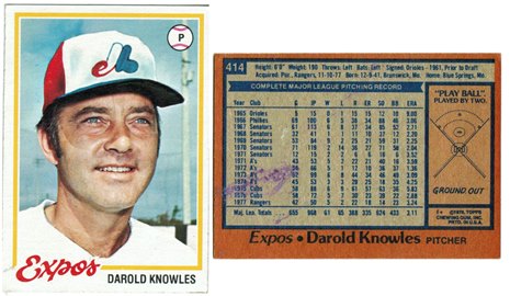 Montreal Expos - Darold Knowles