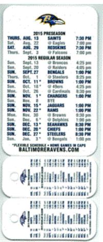 Baltimore Ravens - 2015 Football Schedule