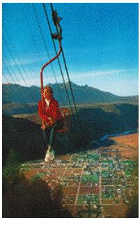 Postcard - Chair Lift Ride - Jackson, WY