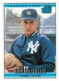 New York Yankees - Sam Militello - Rookie Card