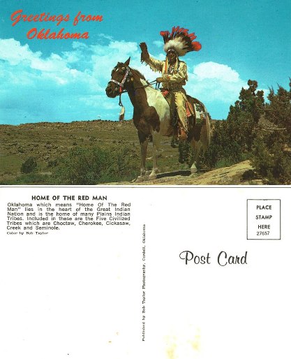 Postcard - Welcome to Oklahoma