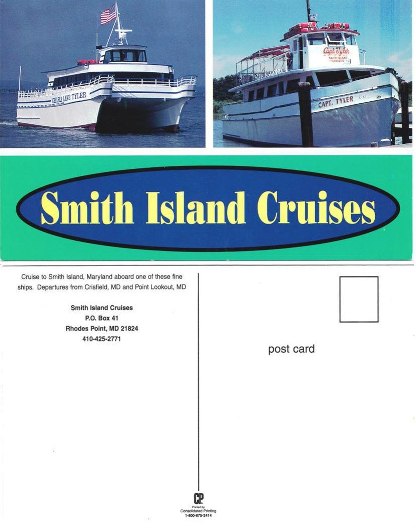 Postcard - Smith Island Cruises - Crisfield, MD