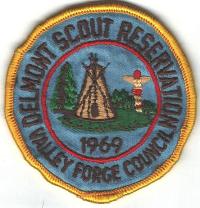 Delmont Scout Reservation Patch - 1969