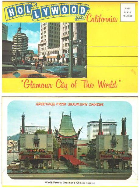 Postcard - Views of Hollywood - Hollywood, CA