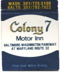 Matchbook - Colony 7 Motor Inn