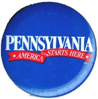 Pennsylvania Button 'America Starts Here'