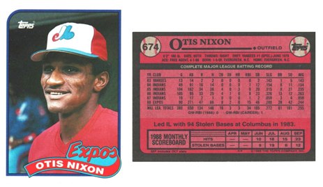 Montreal Expos - Otis Nixon