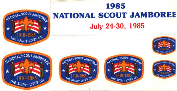 1985 National Jamboree - 7 Stickers
