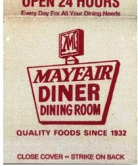 Matchbook - Mayfair Diner