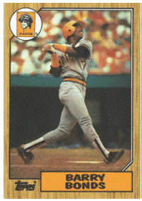 Pittsburgh Pirates - Barry Bonds - Rookie Card