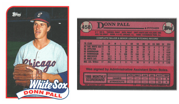 Chicago White Sox - Donn Pall