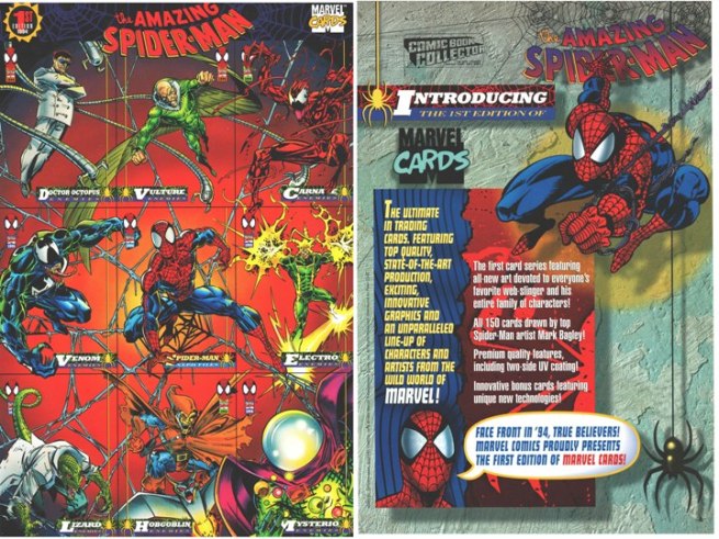 Promo Card - Spider-Man (The 1st Edition) - 9 Card Uncut Sheet