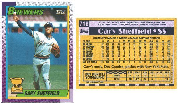 Milwaukee Brewers - Gary Sheffield - Rookie Card - #2