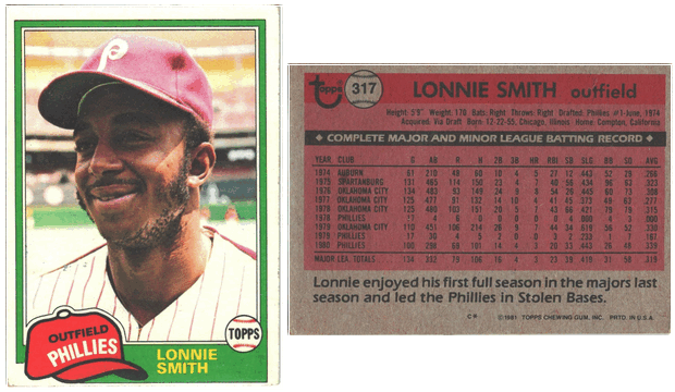 Philadelphia Phillies - Lonnie Smith