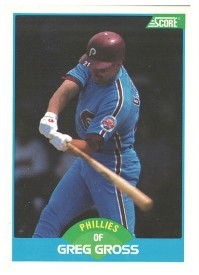Philadelphia Phillies - Greg Gross - Error Card