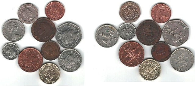 Foreign Coin – 10 coins from Great Britain - #1