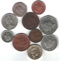 Foreign Coin – 10 coins from Great Britain - #1