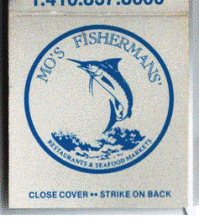 Matchbook - Mo's Fisherman Restaurant