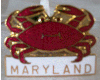 Maryland Crab Hat Pin