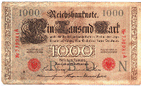 Germany - 1000 Mark Reichsbanknote - #2