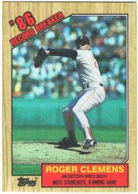 Boston Red Sox - Roger Clemens - '86 Record Breaker