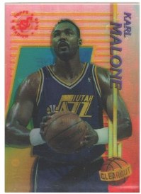 Utah Jazz - Karl Malone - Clear Cut Card