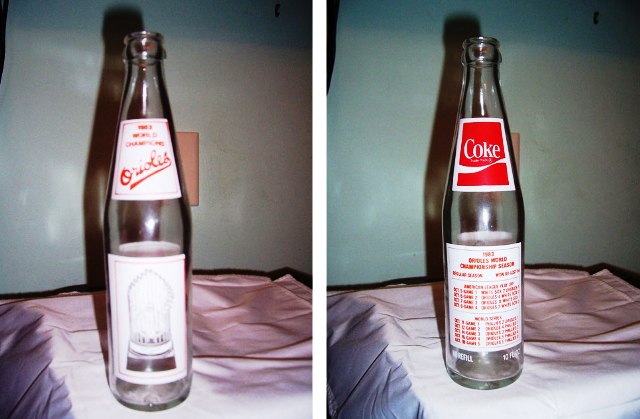 Baltimore Orioles - 1983 World Series Coke Bottle