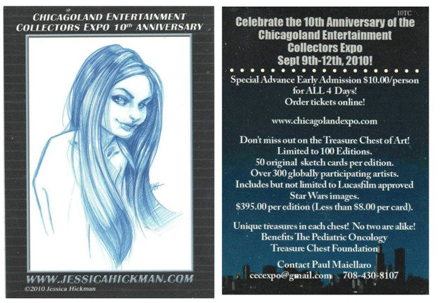 Promo Card - Chicagoland Entertainment - 10th Anniversary Card