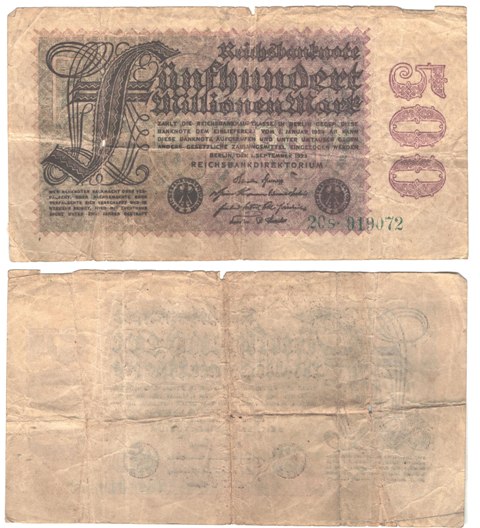 Germany - 500 Mark Reichsbanknote