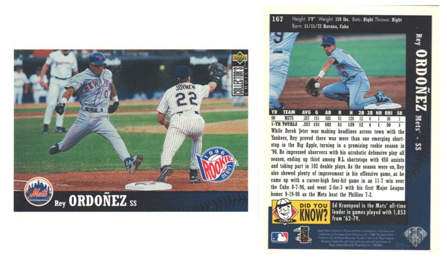 New York Mets - Rey Ordonez - Rookie Card