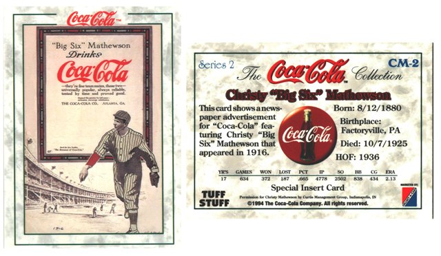 Insert Card - Coca-Cola Series 2 - "Big Six"