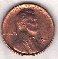 Coin - 1944S Lincoln Wheat Penny
