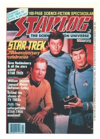 Promo Card - Starlog - Capt Kirk, Spock & Dr McCoy