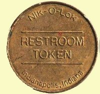 Token - NIK-O-LOK Pay Toilet