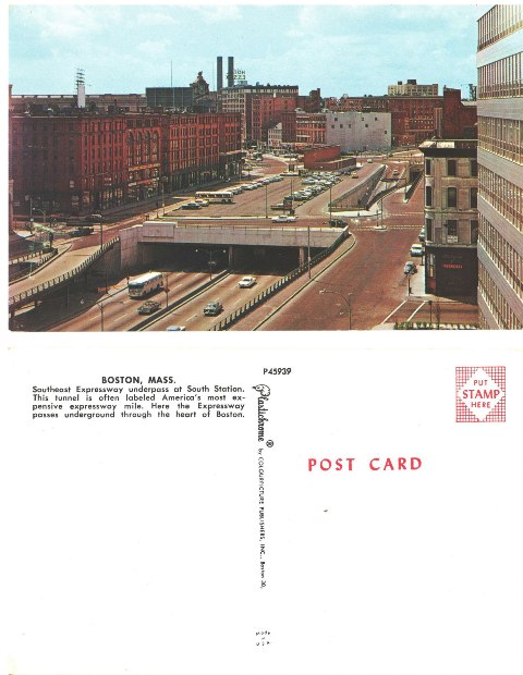 Postcard - Southeast Expressway - Boston, MA