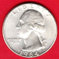 Coin - 1964 UNC Silver Washington Quarter - #2