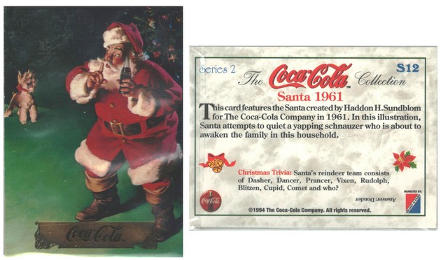 Coca-Cola Santa Claus - Series 2 - Santa 1961