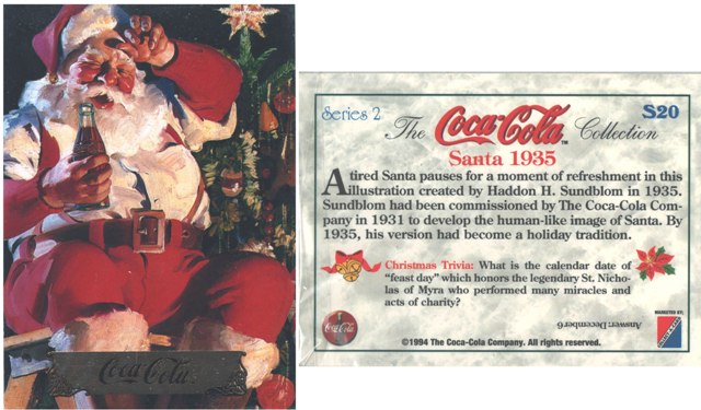 Coca-Cola Santa Claus - Series 2 - Santa 1935